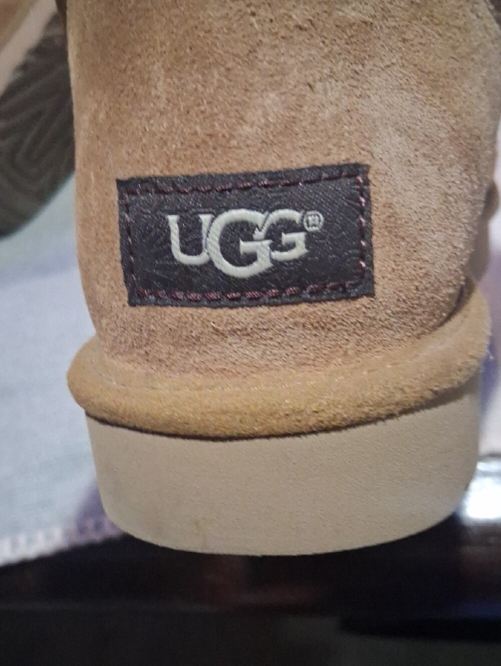 UGG Chestnut Brown Shearling-Lined Short Booties - Picture 11 of 16